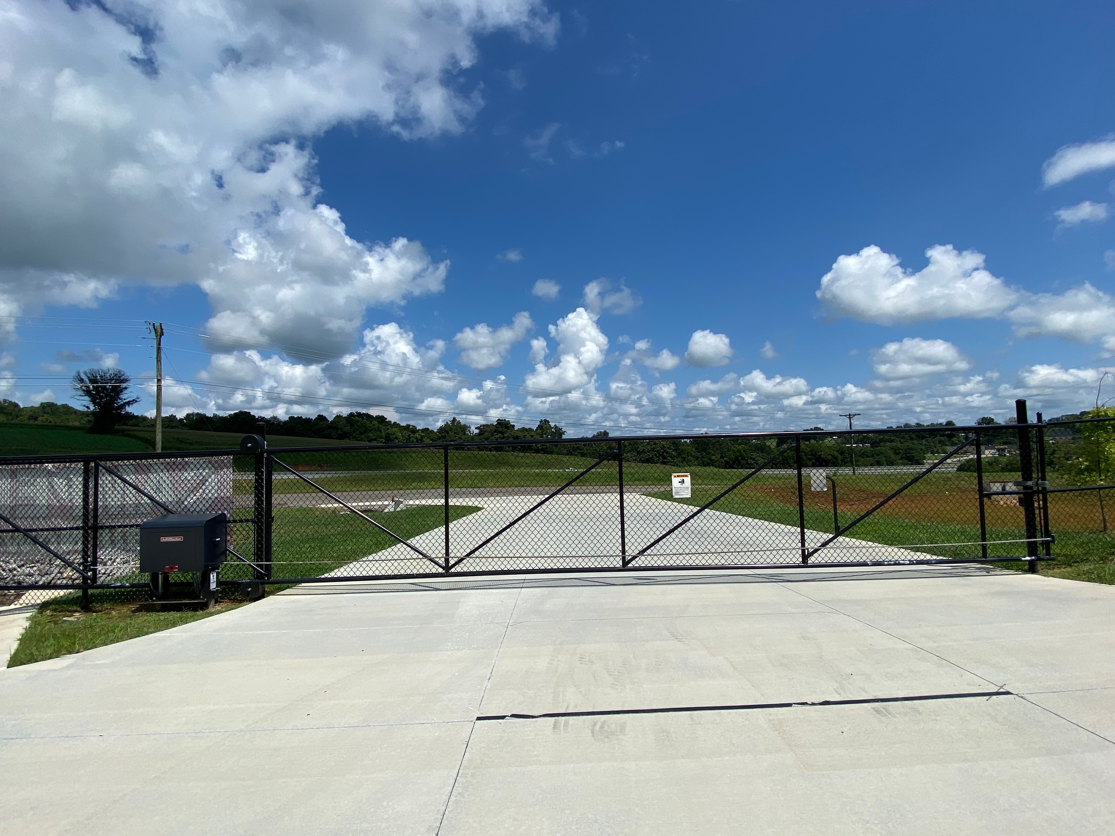 Keypad gated entry at Morristown Luxury RV Storage